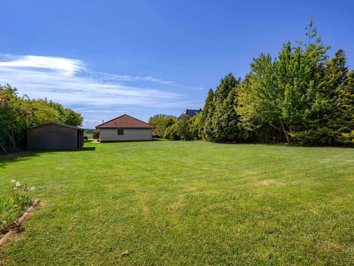 Garten Blick zum Haus
